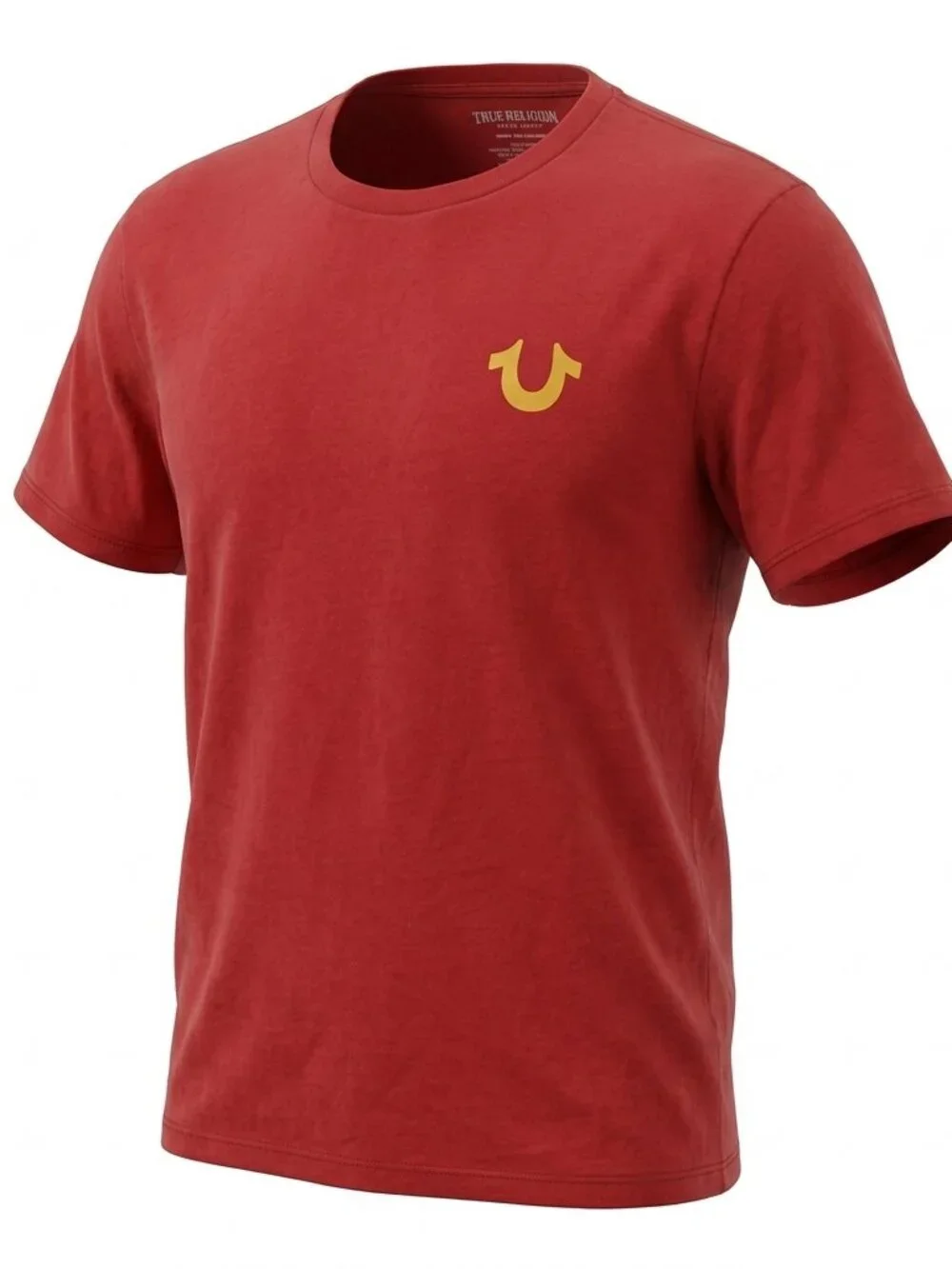 True Religion Red Buddha Logo Tee Shirt Classic Fit Medium